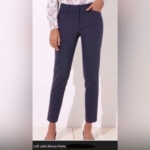 LOFT Julie Skinny Pants Window Pane Plaid